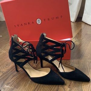Ivanka Trump Necila Suede Kitten Heel